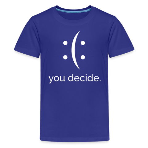 Kids' You Decide Premium Tee - royal blue