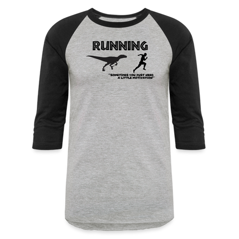 Running, Dinosaur Motivation - heather gray/black