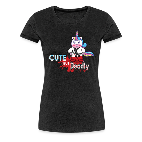 Cute But Deadly - charcoal grey