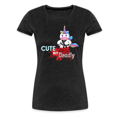 Cute But Deadly - charcoal grey