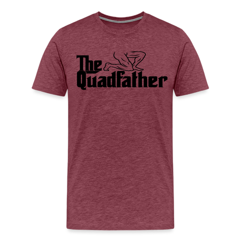 The Quadfather - heather burgundy