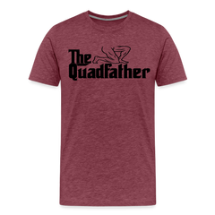 The Quadfather - heather burgundy