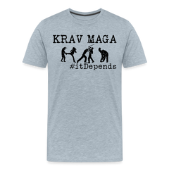 Krav Maga It Depends - heather ice blue