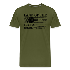 Land of the Free, Home of the Brave - olive green