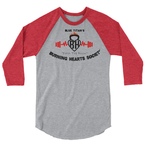 Burning Hearts Society 3/4 Tee