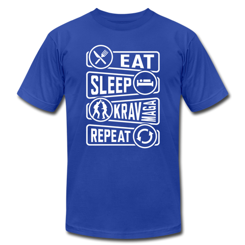 Eat Sleep Krav Repeat - royal blue