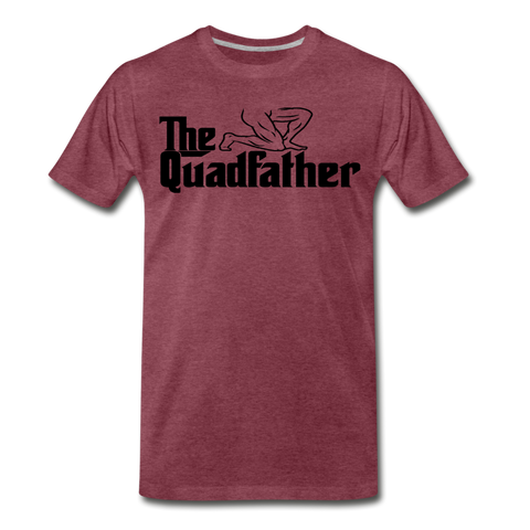 The Quadfather - heather burgundy