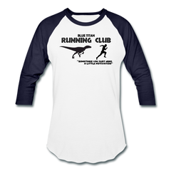 Blue TItan Running Club, Dinosaur Motivation - white/navy