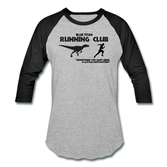 Blue TItan Running Club, Dinosaur Motivation - heather gray/black