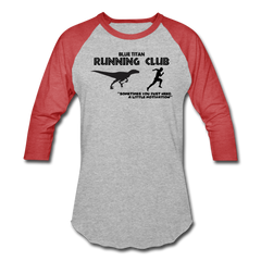 Blue TItan Running Club, Dinosaur Motivation - heather gray/red
