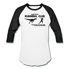 Blue TItan Running Club, Dinosaur Motivation - white/black