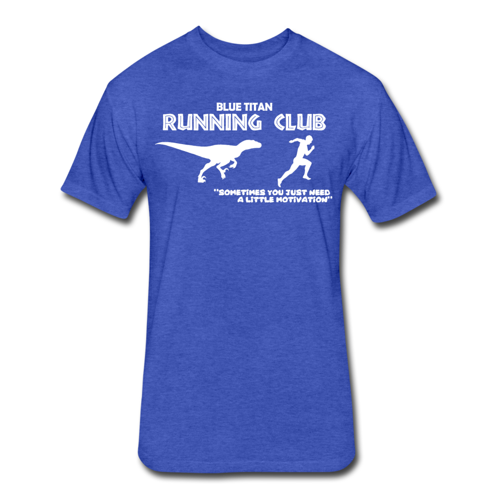 Blue Titan Running Club, Dinosaur Motivation T - heather royal