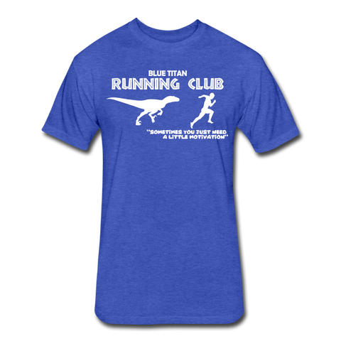 Blue Titan Running Club, Dinosaur Motivation T - heather royal