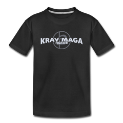 Krav Maga Fighter, Kids' Premium T-Shirt - black
