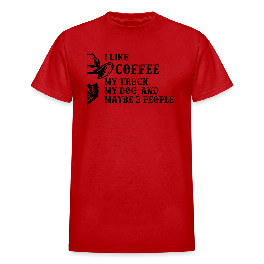I Like Coffee, and like 3 People - red