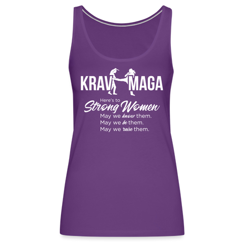 Strong Women Krav Maga Tank - purple