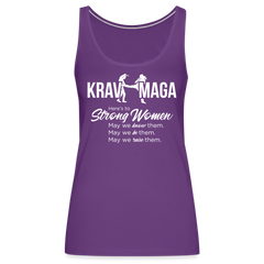 Strong Women Krav Maga Tank - purple